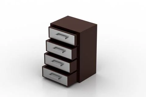 Wooden drawer Free Stock Illustration