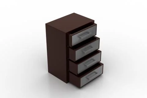 Wooden drawer Free Stock Illustration