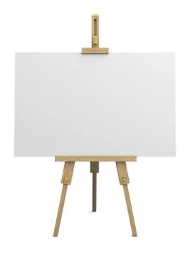 Wooden easel Stock Illustration