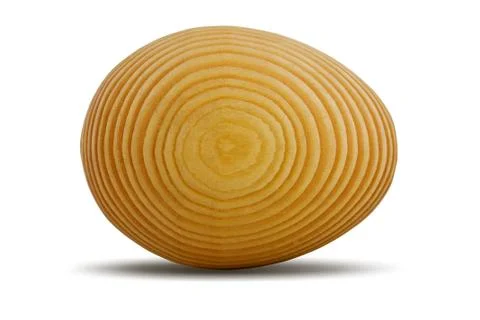 Wooden Easter egg Stock Photos