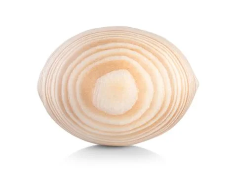 Wooden easter eggs isolated Stock Photos