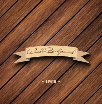 Wooden Empty Background Stock Illustration