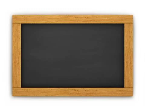 Wooden empty chalkboard Stock Illustration
