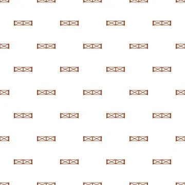 Wooden fence pattern repeating decorative farm boundary background Illustrazione stock