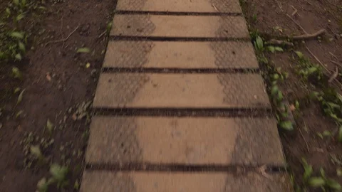 Wooden Footpath Vídeo Stock 126998180