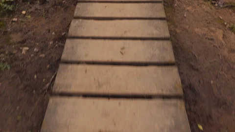 Wooden Footpath Vídeo Stock 126998397