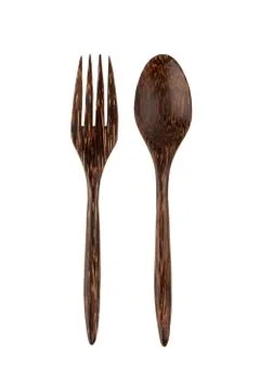 Wooden fork Stock Photos