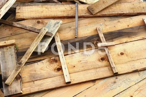 Wooden formwork Stock Photos