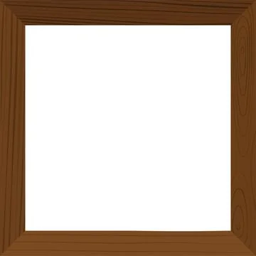 Wooden frame border Stock Illustration