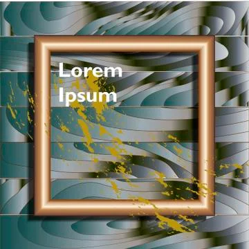 Wooden frame design Stock Illustration