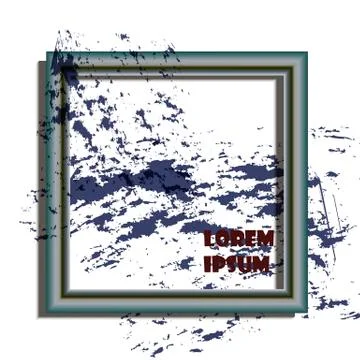 Wooden frame design Stock Illustration