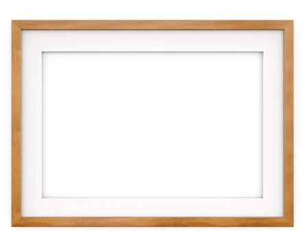 Wooden Frame. Flat Profile. Stock Illustration