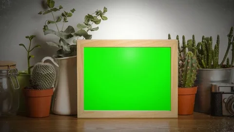 Wooden frame Stock Footage 80186178