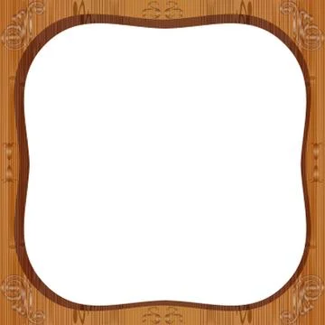 Wooden frame. Stock Illustration