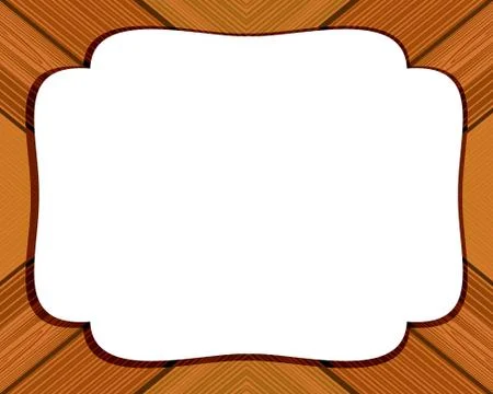 Wooden frame. Stock Illustration