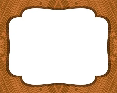 Wooden frame. Stock Illustration