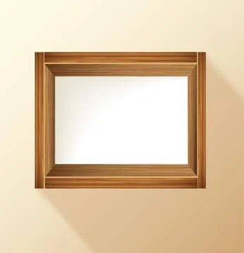 Wooden frame Stock Illustration