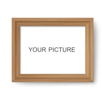 Wooden frame Stock Illustration