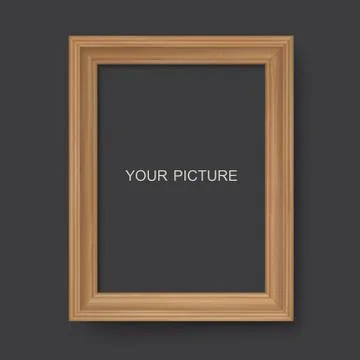 Wooden frame Stock Illustration