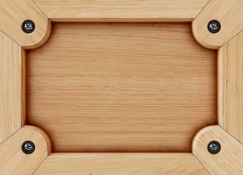 Wooden frame Illustrazione stock