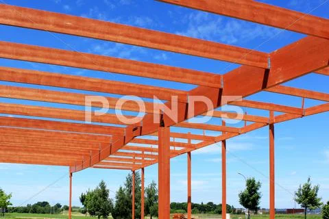 A wooden frame Stock Photos