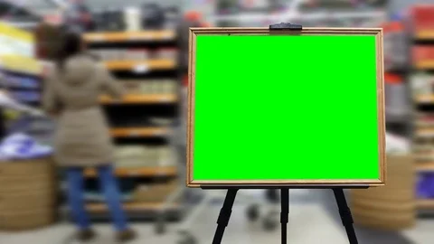 Wooden frame for your text in the foreground. Place for your text. Defocused  Video stock 84759395