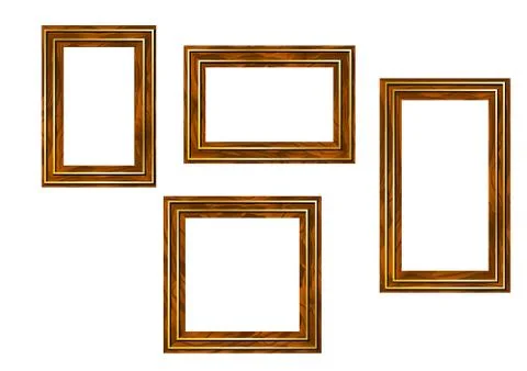 Wooden frames Stock Illustration