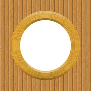 Wooden Framework on a Wall Stock Illustration