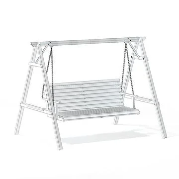 modelo 3d LV-objets-nomades-swing-chair - TurboSquid 1200463