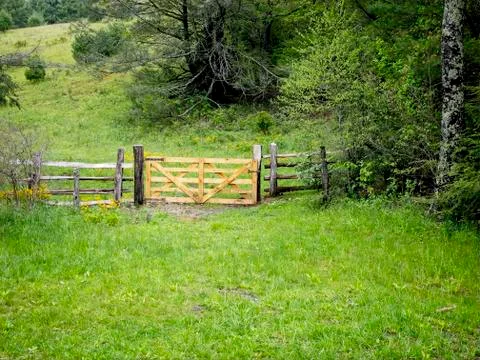Wooden gate  Stock-Fotos