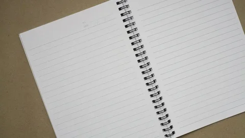 Wooden hand, write notebook 스톡 동영상 126714332