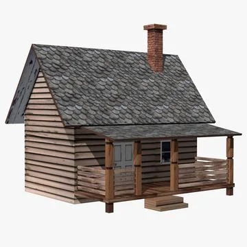 3D Model: Wooden House ~ Buy Now #96462345 | Pond5