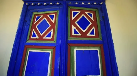 Wooden House Window Stock Footage 40836614