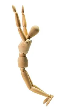 Wooden human model Stock Photos