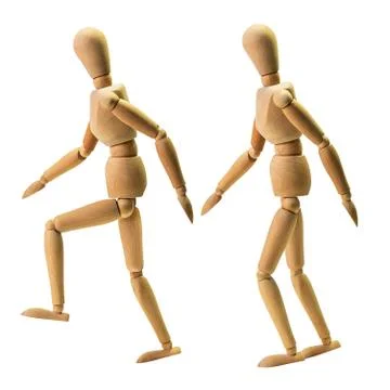 Wooden human model Stock Photos
