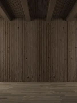 Wooden interior Stock Illustration
