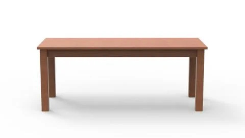 Wooden Kitchen Table Stock Illustration