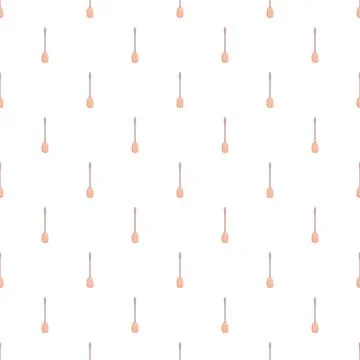 Wooden kitchen utensil seamless pattern background design Stock Illustration