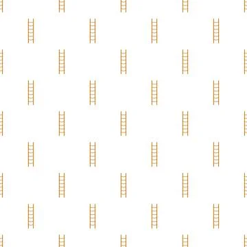 Wooden ladder repeating pattern climbing success growth Stock Illustration