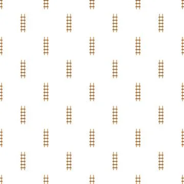 Wooden ladder steps seamless vector repeating pattern Stock Illustration