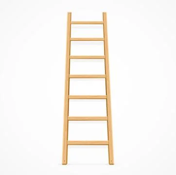 Wooden Ladder. Vector 스톡 일러스트