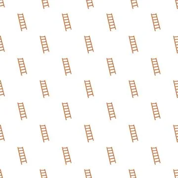 Wooden ladders creating a seamless pattern background 스톡 일러스트