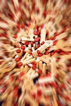 Wooden letters abstract. Stock Photos