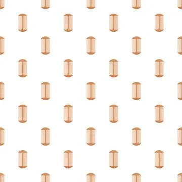 Wooden lice comb seamless pattern 스톡 일러스트