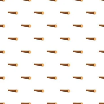 Wooden log seamless repeating pattern on white background Illustrazione stock