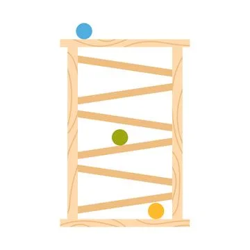 Wooden logic development games Stock Illustration