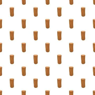Wooden logs creating a seamless repeating pattern Ilustración de archivo