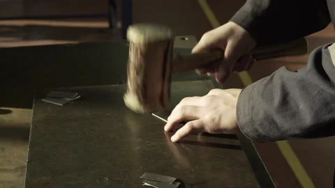 Wooden Mallet Stock Footage 151357514