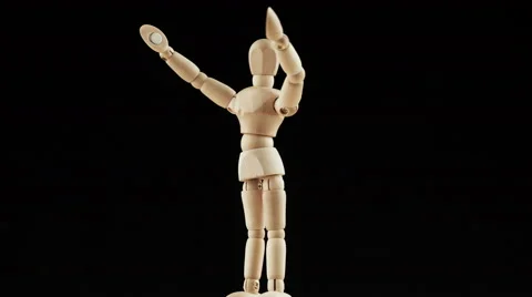 Wooden mannequin Vidéo 59761177