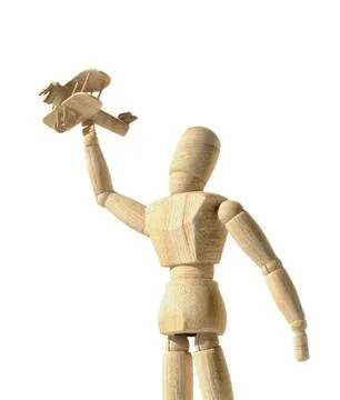 Wooden mannequin prototype of human イラスト素材
